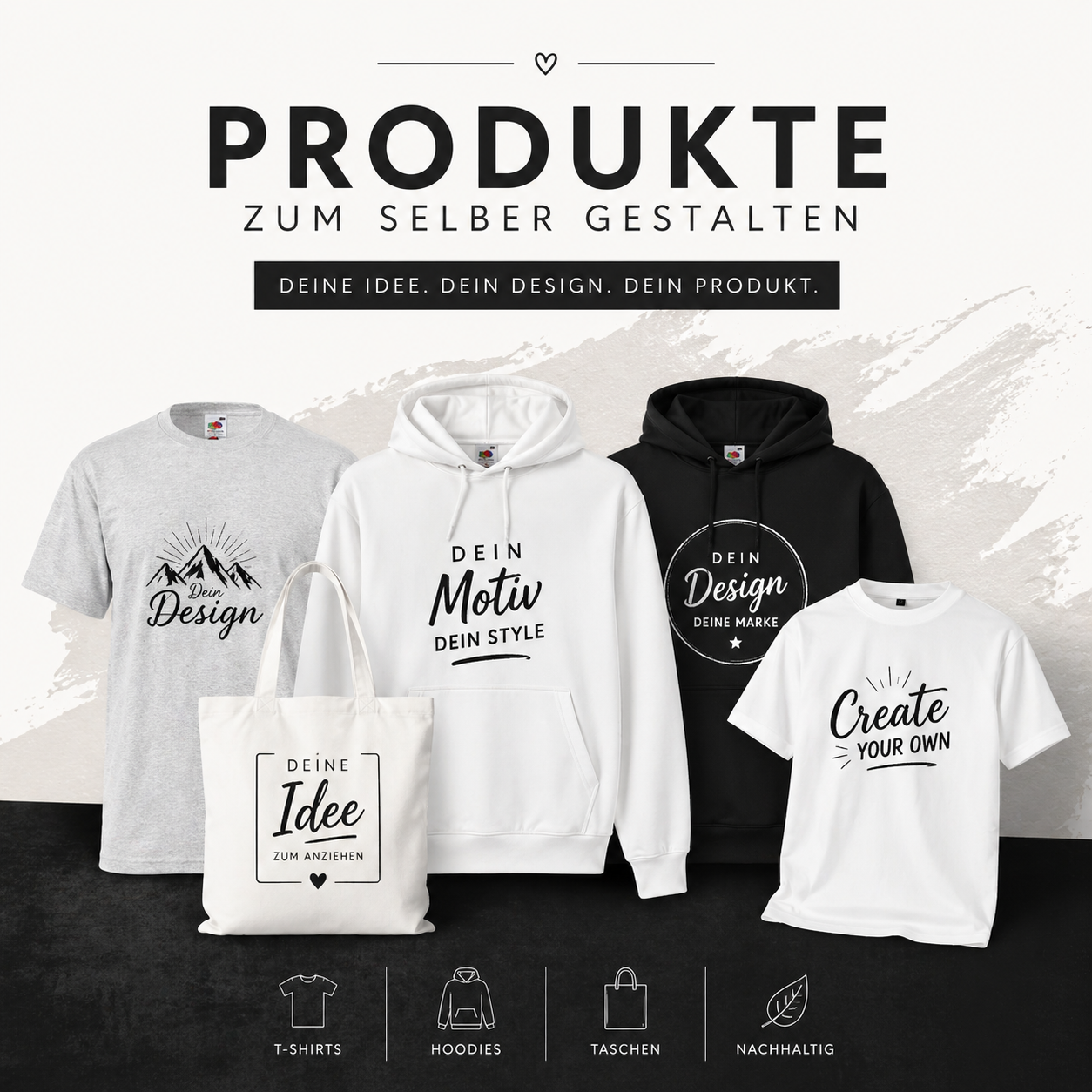 Produkte zum selber gestalten