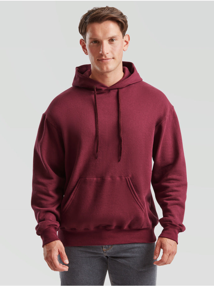 Hoodie bedrucken lassen – DTF Druck auf Kapuzenpullover (Fruit of the Loom)