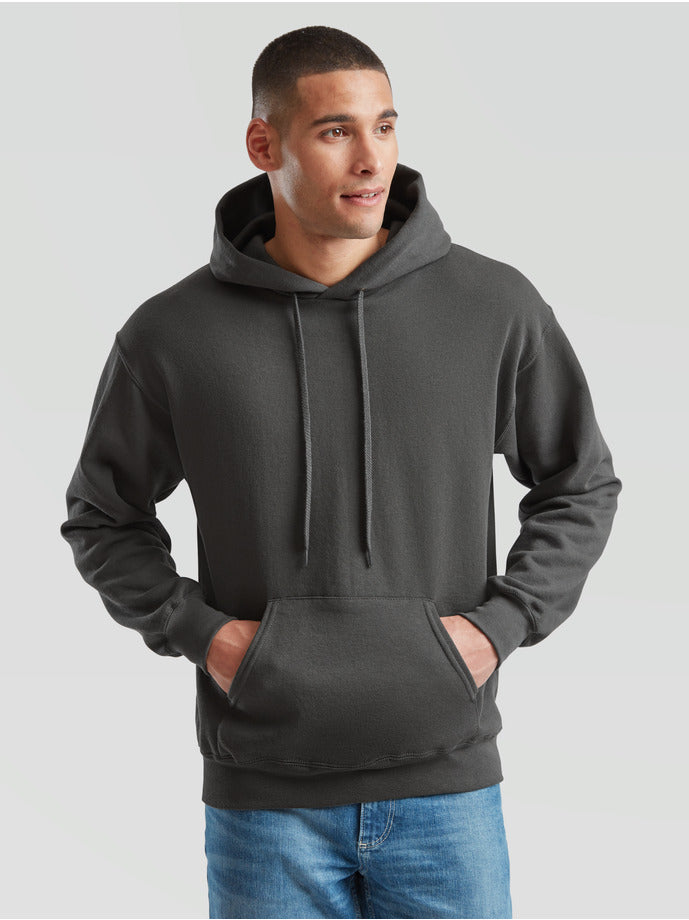 Hoodie bedrucken lassen – DTF Druck auf Kapuzenpullover (Fruit of the Loom)