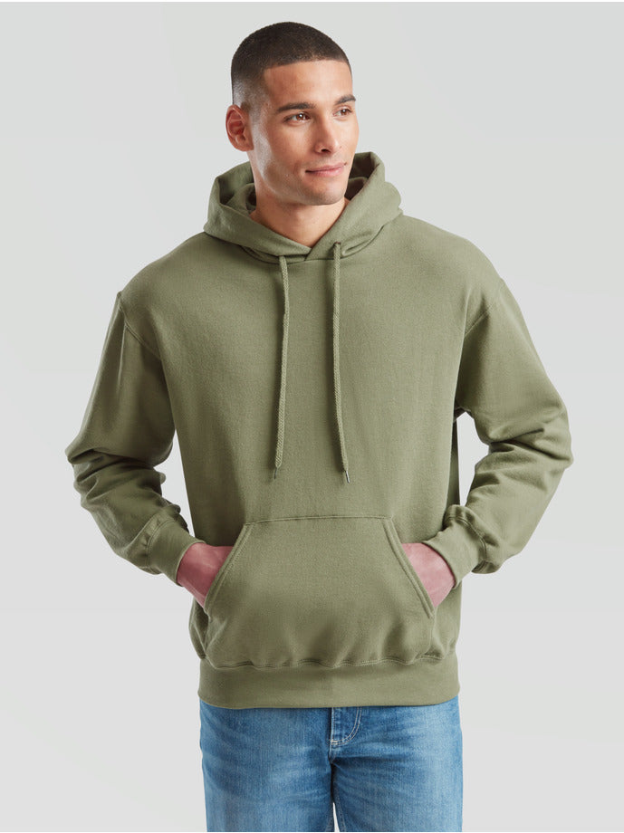 Hoodie bedrucken lassen – DTF Druck auf Kapuzenpullover (Fruit of the Loom)