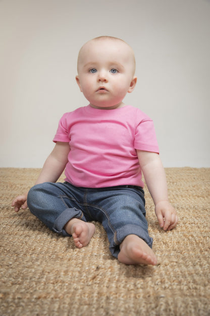 Baby T-Shirt bedrucken lassen – Bio Baumwolle mit eigenem Design (Larkwood LW620)