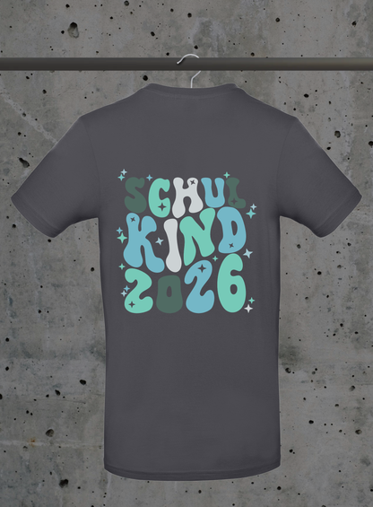 Schulkind 2026 T-Shirt – mit optionalem Namensdruck | Kids DTF Druck Bayern
