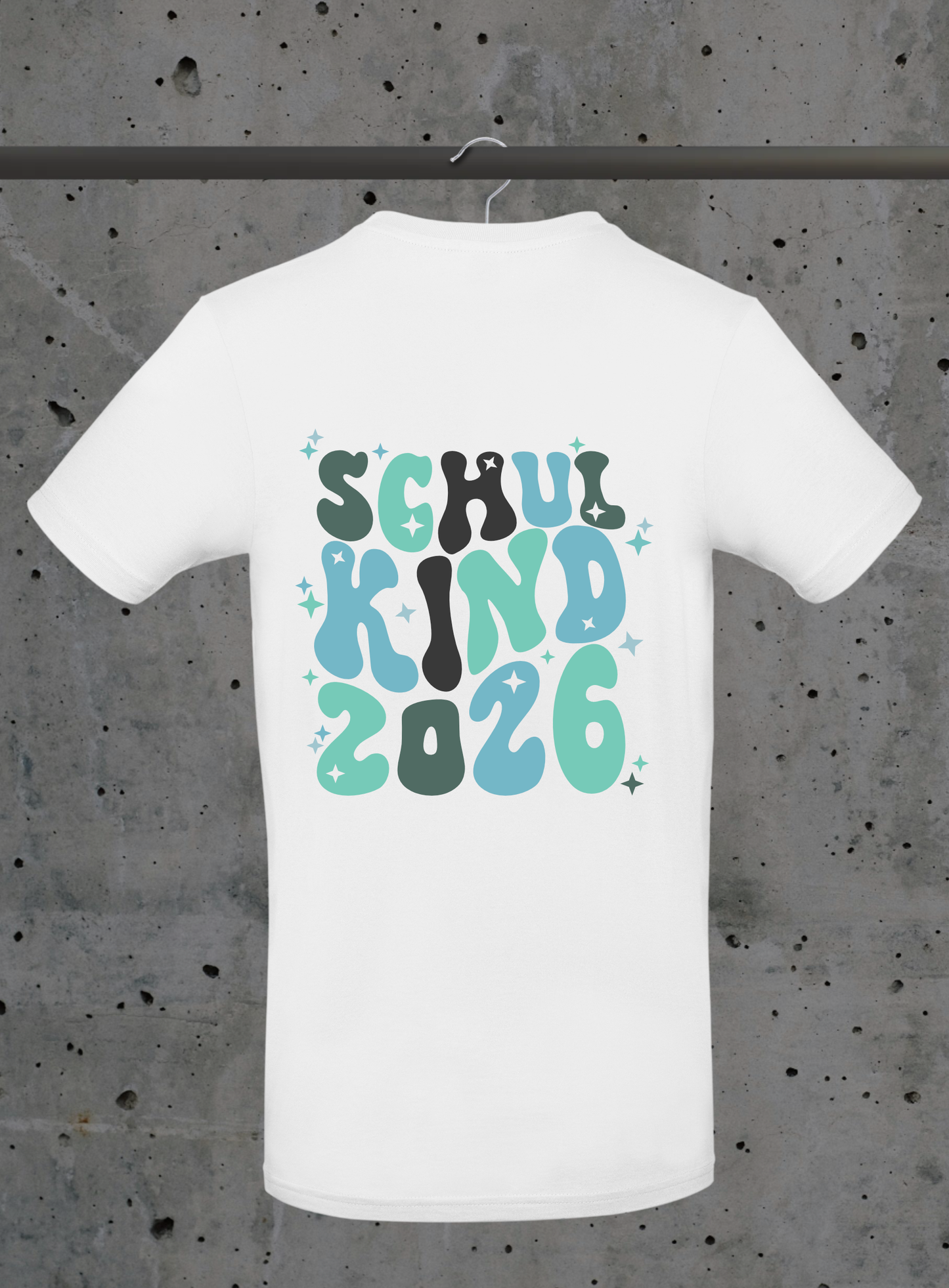 Schulkind 2026 T-Shirt – mit optionalem Namensdruck | Kids DTF Druck Bayern