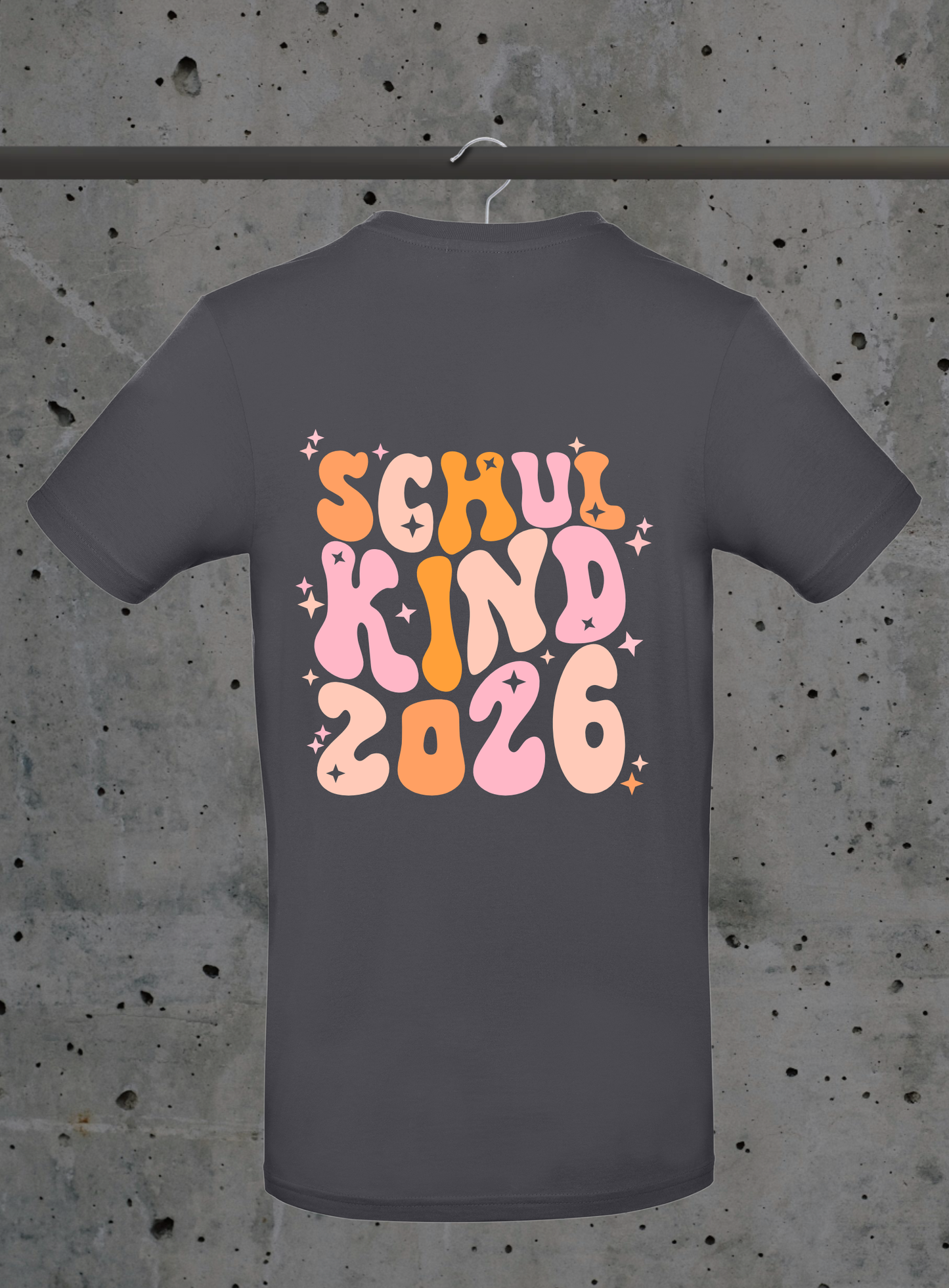 Schulkind 2026 T-Shirt – mit optionalem Namensdruck | Kids DTF Druck Bayern
