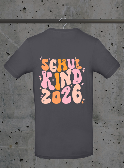 Schulkind 2026 T-Shirt – mit optionalem Namensdruck | Kids DTF Druck Bayern
