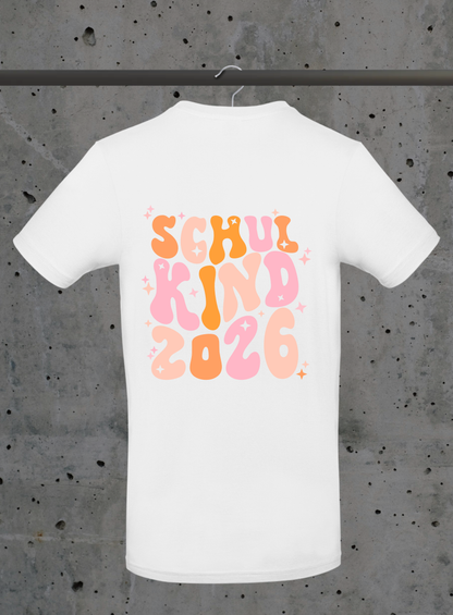 Schulkind 2026 T-Shirt – mit optionalem Namensdruck | Kids DTF Druck Bayern
