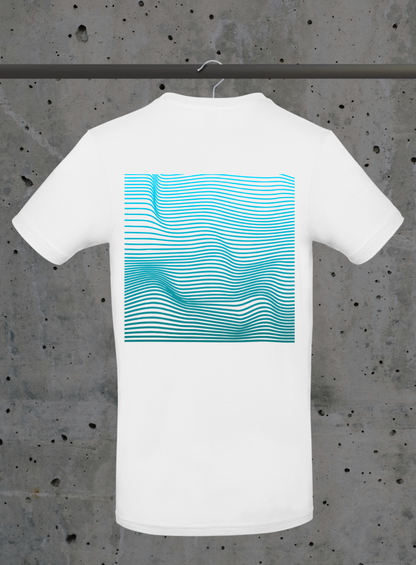 Summer Waves T-Shirt – Wavy Lines Design in 6 Farben | 3DDigitaldruck