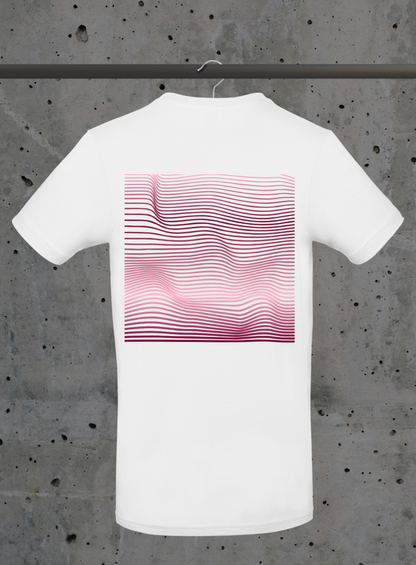 Summer Waves T-Shirt – Wavy Lines Design in 6 Farben | 3DDigitaldruck
