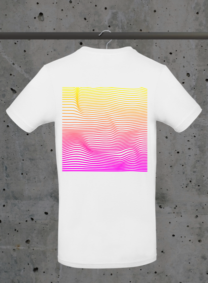 Summer Waves T-Shirt – Wavy Lines Design in 6 Farben | 3DDigitaldruck