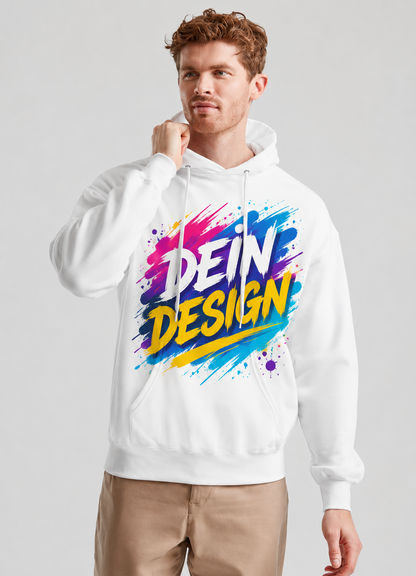 Hoodie bedrucken lassen – DTF Druck auf Kapuzenpullover (Fruit of the Loom)