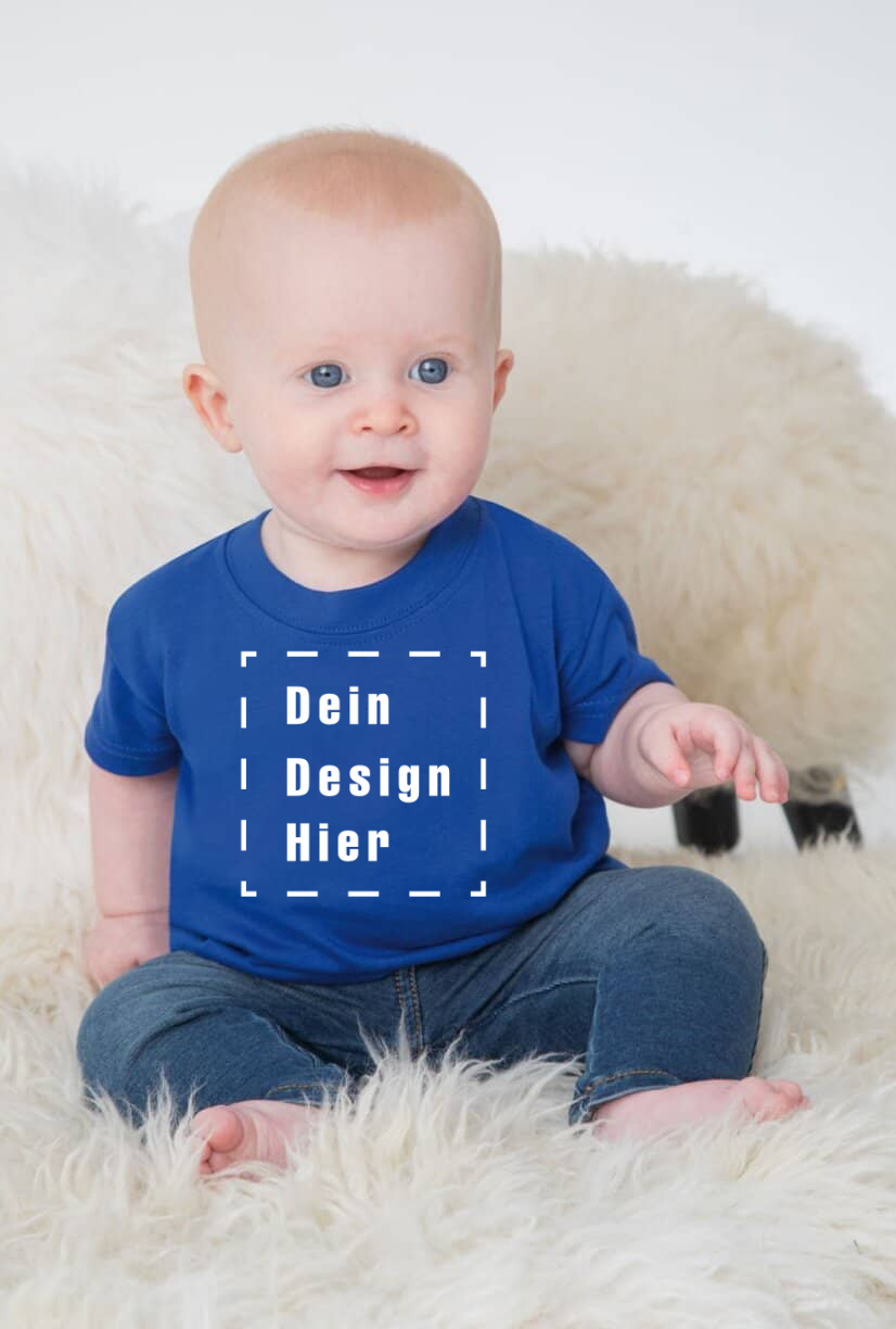 Baby T-Shirt bedrucken lassen – Bio Baumwolle mit eigenem Design (Larkwood LW620)