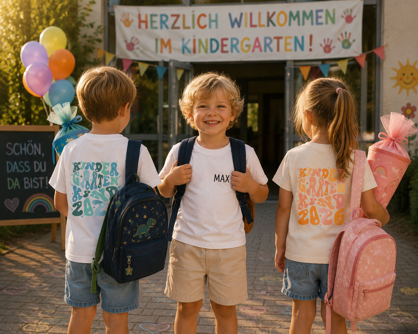 Kindergartenkind 2026 T-Shirt – mit optionalem Namensdruck | 3DDigitaldruck