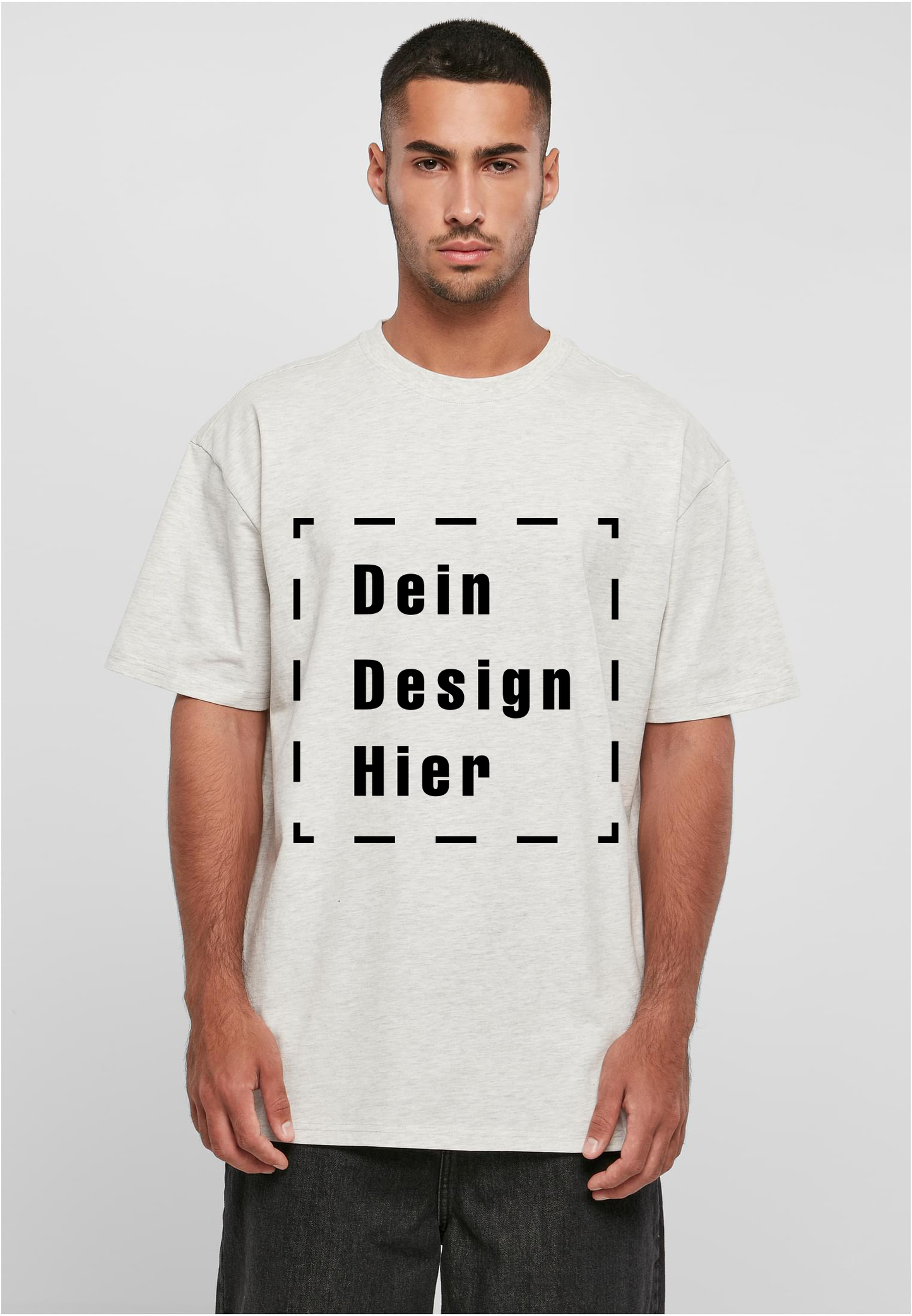 Premium T-Shirt bedrucken – Heavy Cotton DTF Druck (Build Your Brand BY102)