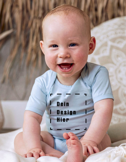 Baby Body bedrucken lassen – Bio Baumwolle Kurzarm mit eigenem Design (Rebel 01)