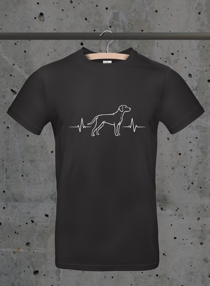 Herzschlag Vizsla Seitenansicht T-Shirt – Hunde Design | 3DDigitaldruck