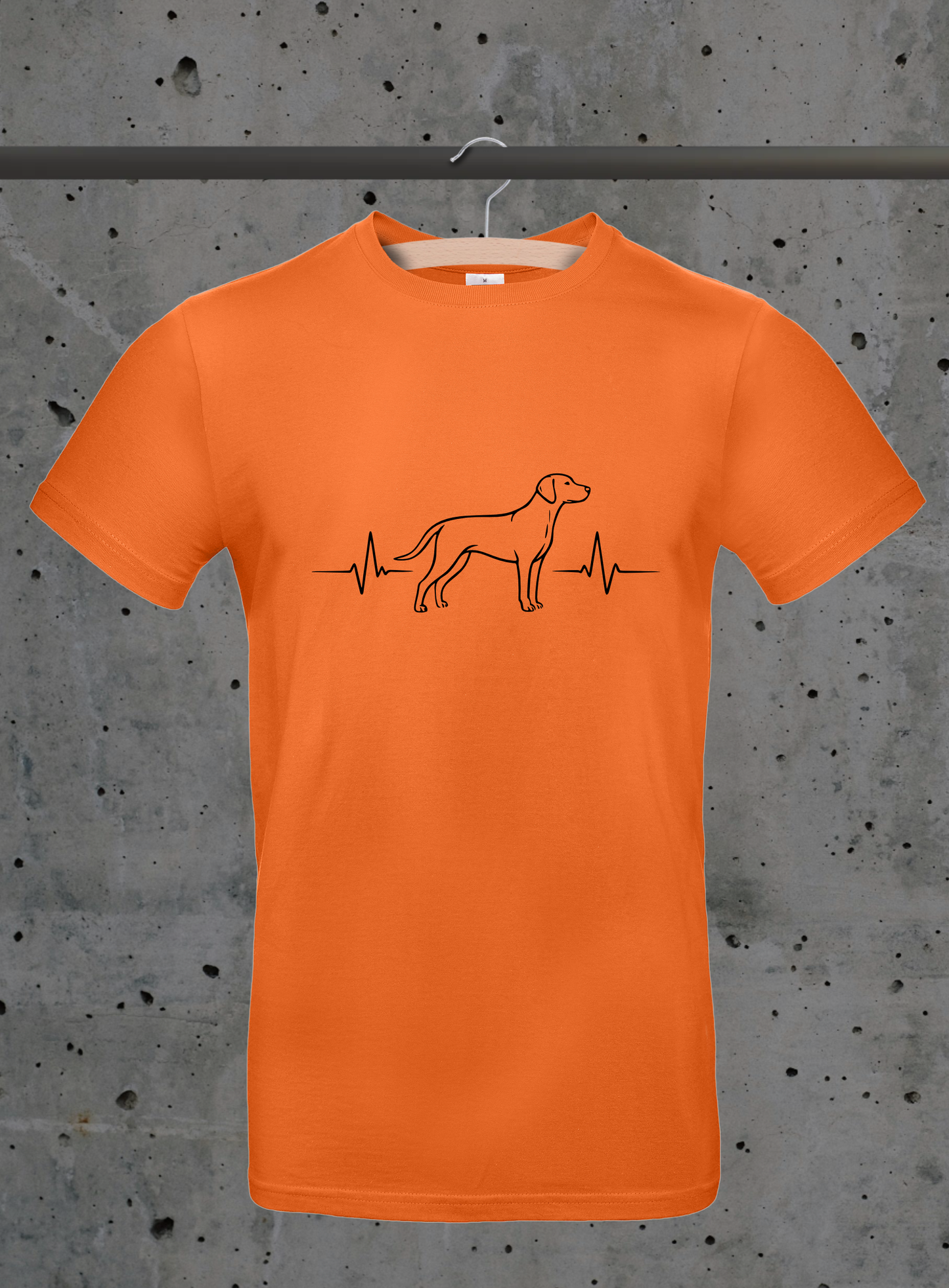 Herzschlag Vizsla Seitenansicht T-Shirt – Hunde Design | 3DDigitaldruck