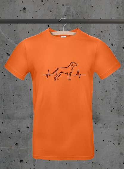Herzschlag Vizsla Seitenansicht T-Shirt – Hunde Design | 3DDigitaldruck